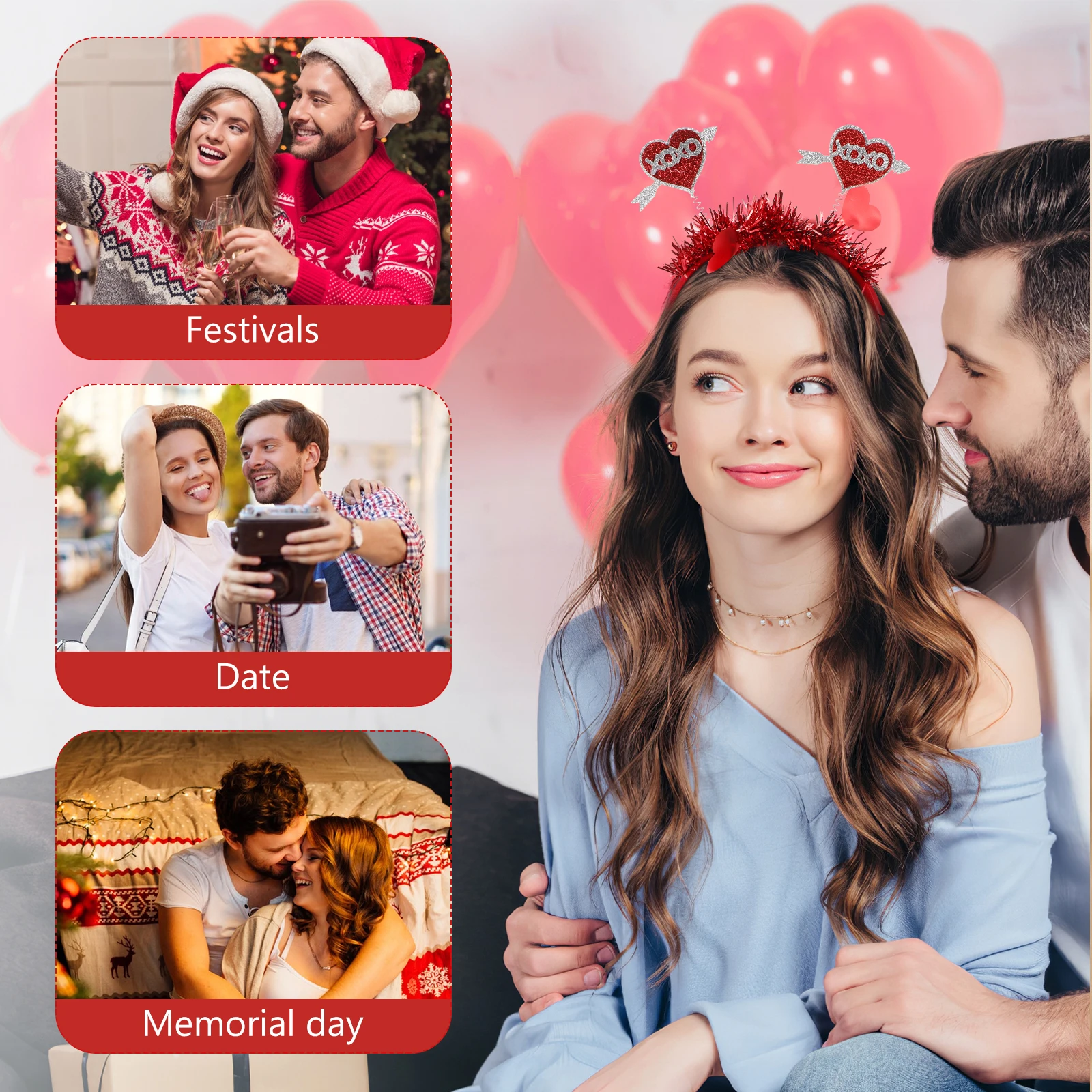 Valentines Day Headb Dress Up Headb Red B Comfortable Wedding Party Sequin Boppers Holiday Accessories
Valentines Day Headb Dress Up Headb Red B Comfortable Wedding Party Sequin Boppers Holiday Accessories