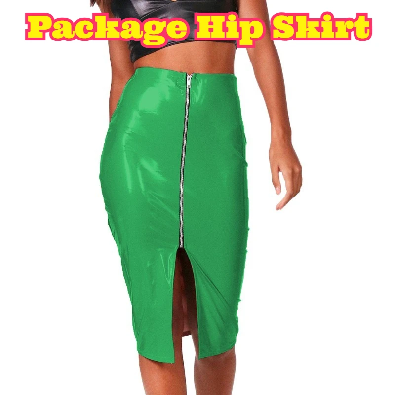 PVC Pencil Bodycon Skirt Front Zipper Shiny Glossy Surface Slim Hip Wrap Elegant Chic Bottom Garment Office Work Daily Outfit
PVC Pencil Bodycon Skirt Front Zipper Shiny Glossy Surface Slim Hip Wrap Elegant Chic Bottom Garment Office Work Daily Outfit