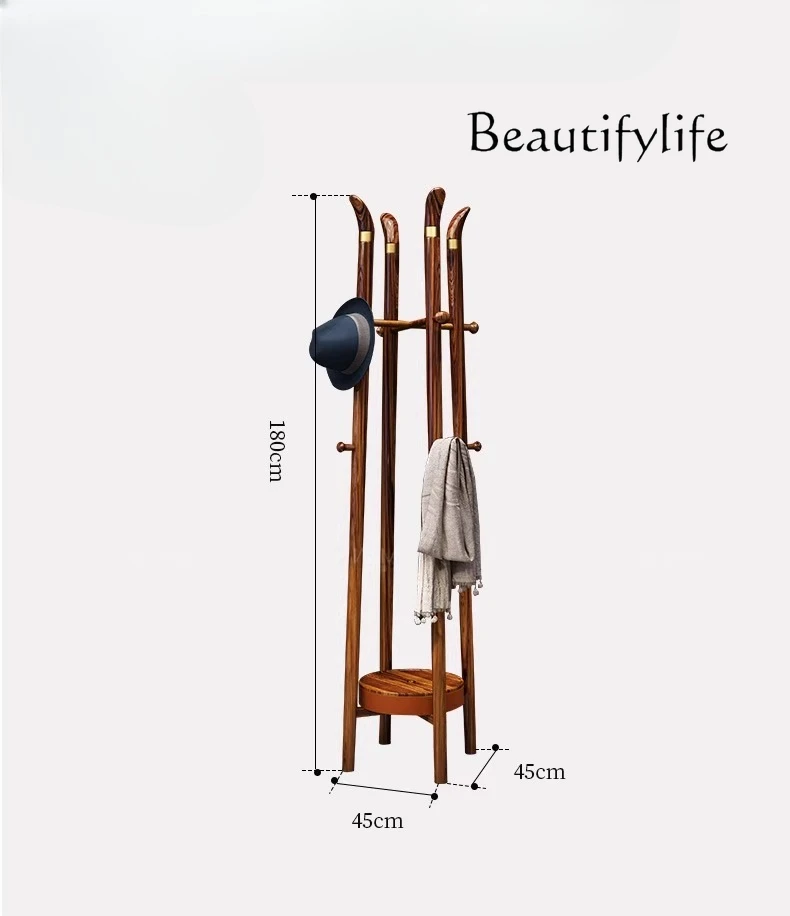 Ebony coat rack antique plant table floor indoor storage modern simple new Chinese style
Ebony coat rack antique plant table floor indoor storage modern simple new Chinese style