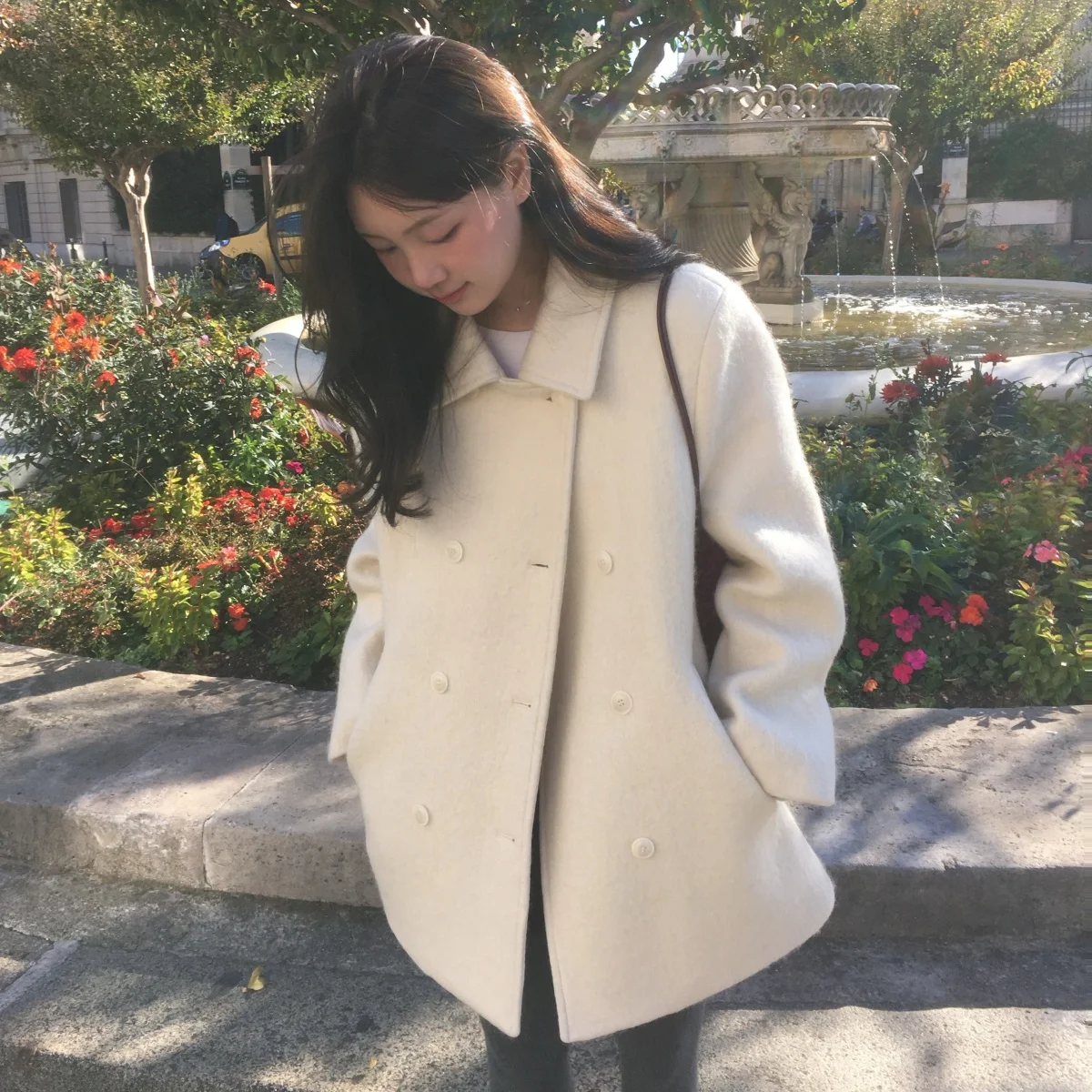 Ele Woolen Coat Women's Korean Sle Chic Autumn Winter Gentle Age-Defng Notch Collar Double-Breasted ort Cotton Inse...
Ele Woolen Coat Women's Korean Sle Chic Autumn Winter Gentle Age-Defng Notch Collar Double-Breasted ort Cotton Inse...