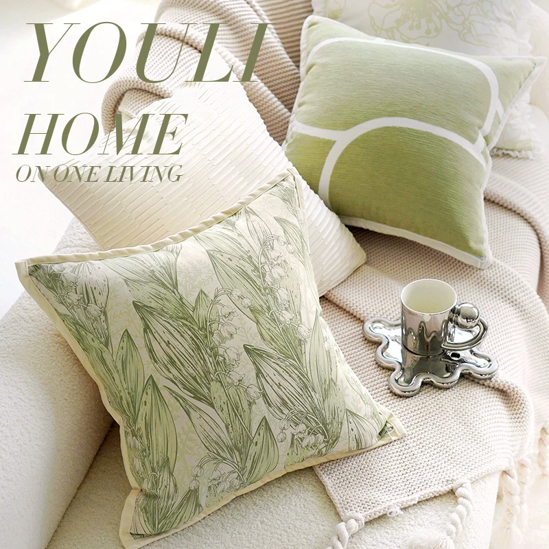 Green Floral Pillowcase Sofa Backrest Living Room Window Cushion Home Decorative Pillow Country Style Bed Headboard
Green Floral Pillowcase Sofa Backrest Living Room Window Cushion Home Decorative Pillow Country Style Bed Headboard