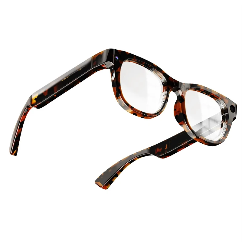 AI Smart Glasses IMX386 13MP Video Recording Video/Audio Call Smart Translation Fashion Tortoiseshell Glasses
AI Smart Glasses IMX386 13MP Video Recording Video/Audio Call Smart Translation Fashion Tortoiseshell Glasses