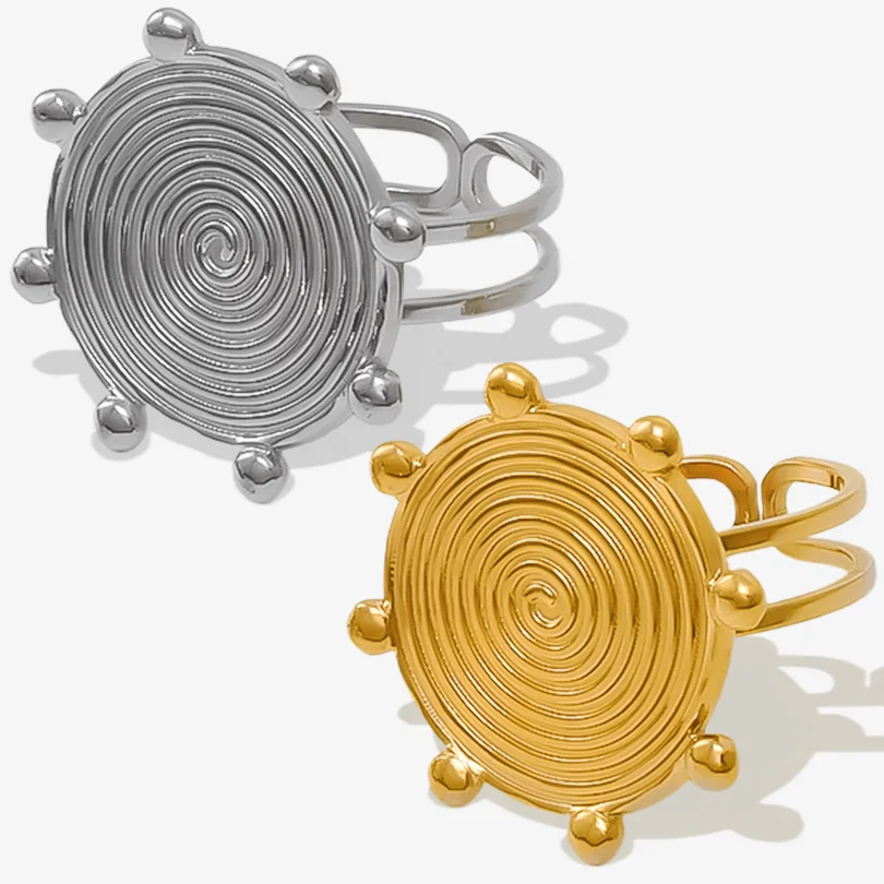 1/2pcs Sense Of Design Threaded Gear Double Deck New Ring Opening Adjustable Rings For Women Men Finger Accessories Wedding Gift
1/2pcs Sense Of Design Threaded Gear Double Deck New Ring Opening Adjustable Rings For Women Men Finger Accessories Wedding Gift