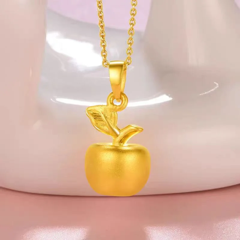 18K Gold (AU750) Christmas Golden Apple Necklace - Unique Pendant, Chic Collarbone Chain, Perfect Gift for Her
18K Gold (AU750) Christmas Golden Apple Necklace - Unique Pendant, Chic Collarbone Chain, Perfect Gift for Her