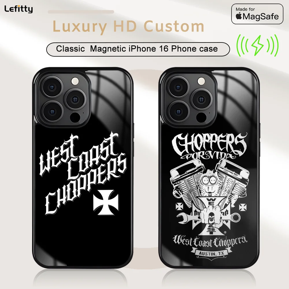 Fashion Case For iPhone 16 15 14 13 12 11 Pro Max Plus Mini CHoppers W_west C_Coast Magnetic Magsafe Wireless Charging Cover
Fashion Case For iPhone 16 15 14 13 12 11 Pro Max Plus Mini CHoppers W_west C_Coast Magnetic Magsafe Wireless Charging Cover