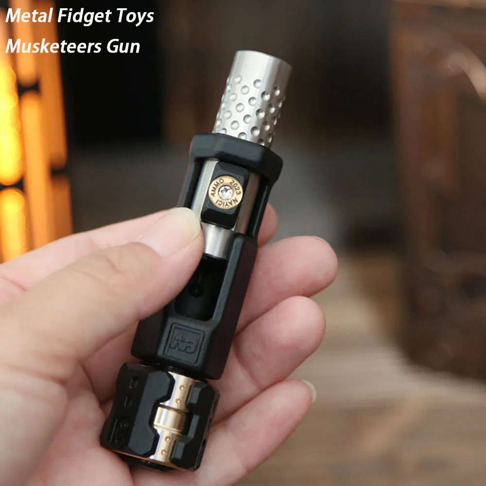 Metal Fidget Toys Musketeers Gun Bolt Type Fidget Spinner EDC Haptic Slider ADHD Tool Adult Stress Relief Toys Office Desk Toys
Metal Fidget Toys Musketeers Gun Bolt Type Fidget Spinner EDC Haptic Slider ADHD Tool Adult Stress Relief Toys Office Desk Toys
