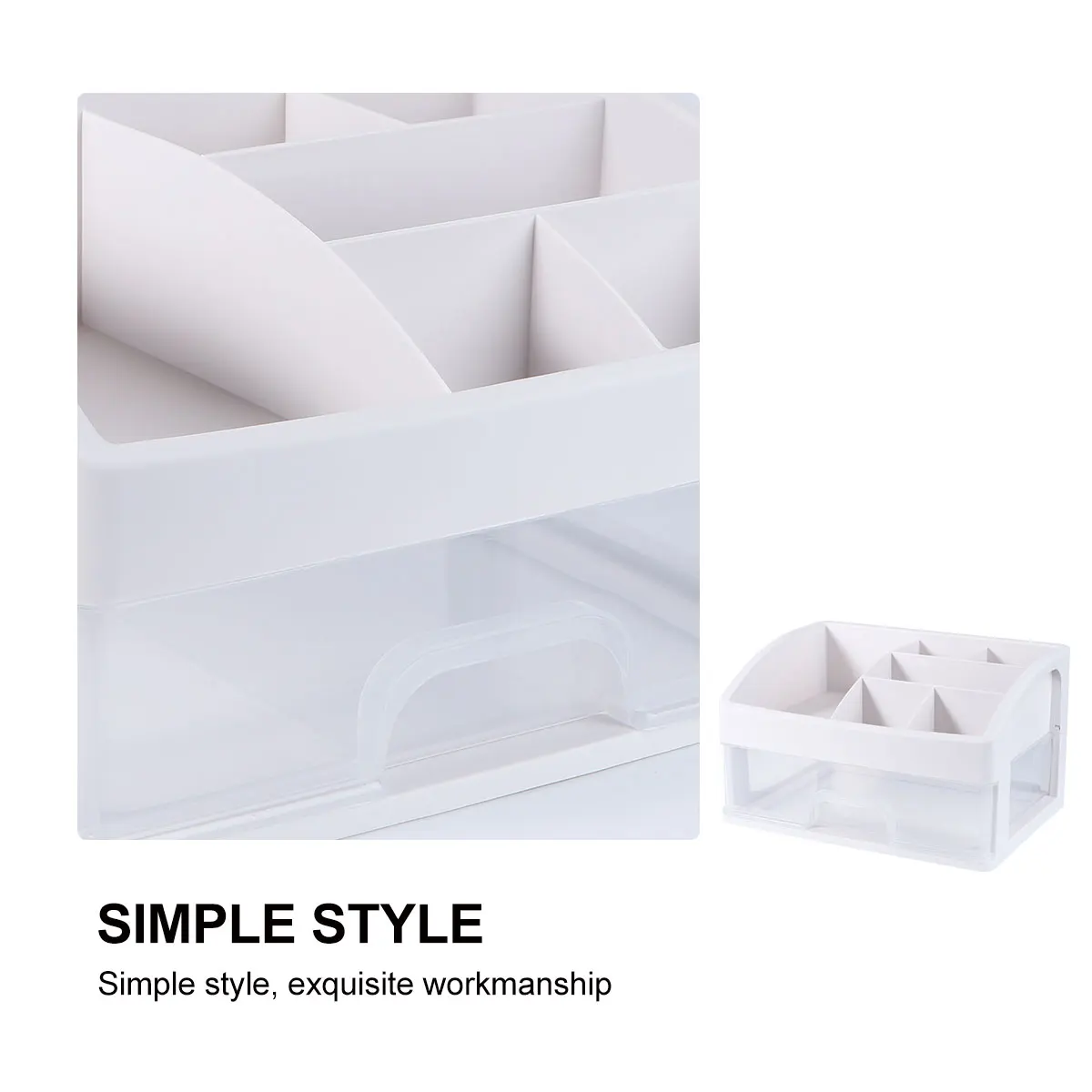 Storage Box Plastic Desktop Case Holder Drawer Organize Makeup Jewelry Long Term Use Multifunctional Design Easy Clean
Storage Box Plastic Desktop Case Holder Drawer Organize Makeup Jewelry Long Term Use Multifunctional Design Easy Clean