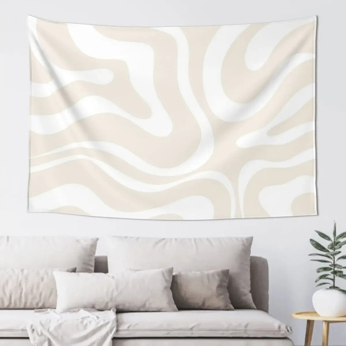 Liquid Swirl Modern Abstract Pattern in Light Ecru Beige and White Tapestry Wallpaper Bedroom Home Decorators Tapestry
Liquid Swirl Modern Abstract Pattern in Light Ecru Beige and White Tapestry Wallpaper Bedroom Home Decorators Tapestry