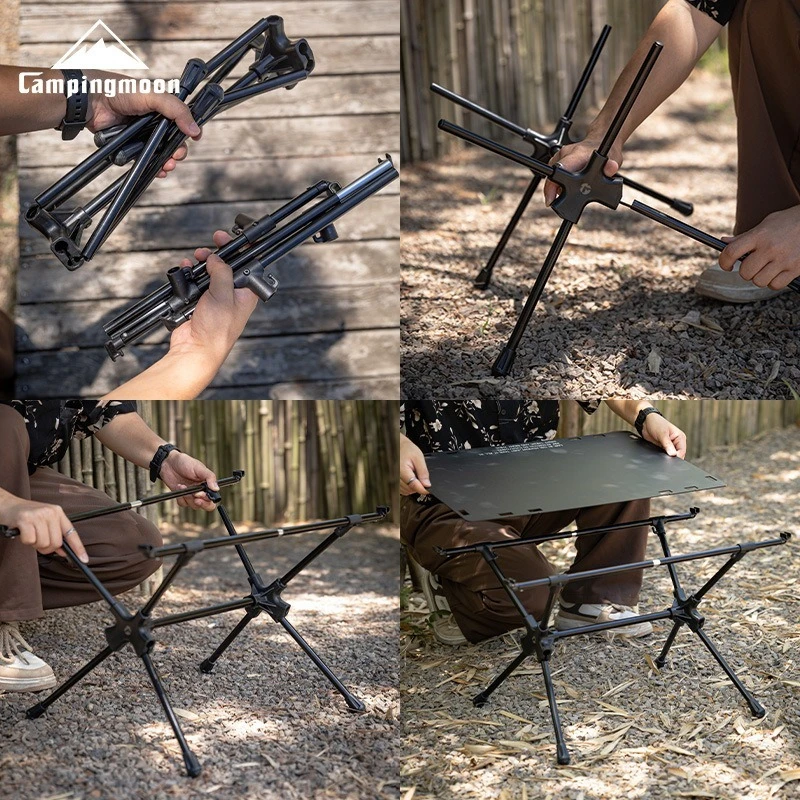 CAMPINGMOON T-510 Aluminum Alloy IGT Tactical Table Camping Storage Rack Picnic Outdoor Portable folding table
CAMPINGMOON T-510 Aluminum Alloy IGT Tactical Table Camping Storage Rack Picnic Outdoor Portable folding table