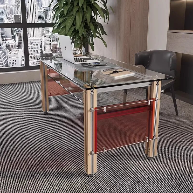 Designer Creative Computer Desk Aluminum Profile Tempered Glass Office Book Premium
Designer Creative Computer Desk Aluminum Profile Tempered Glass Office Book Premium