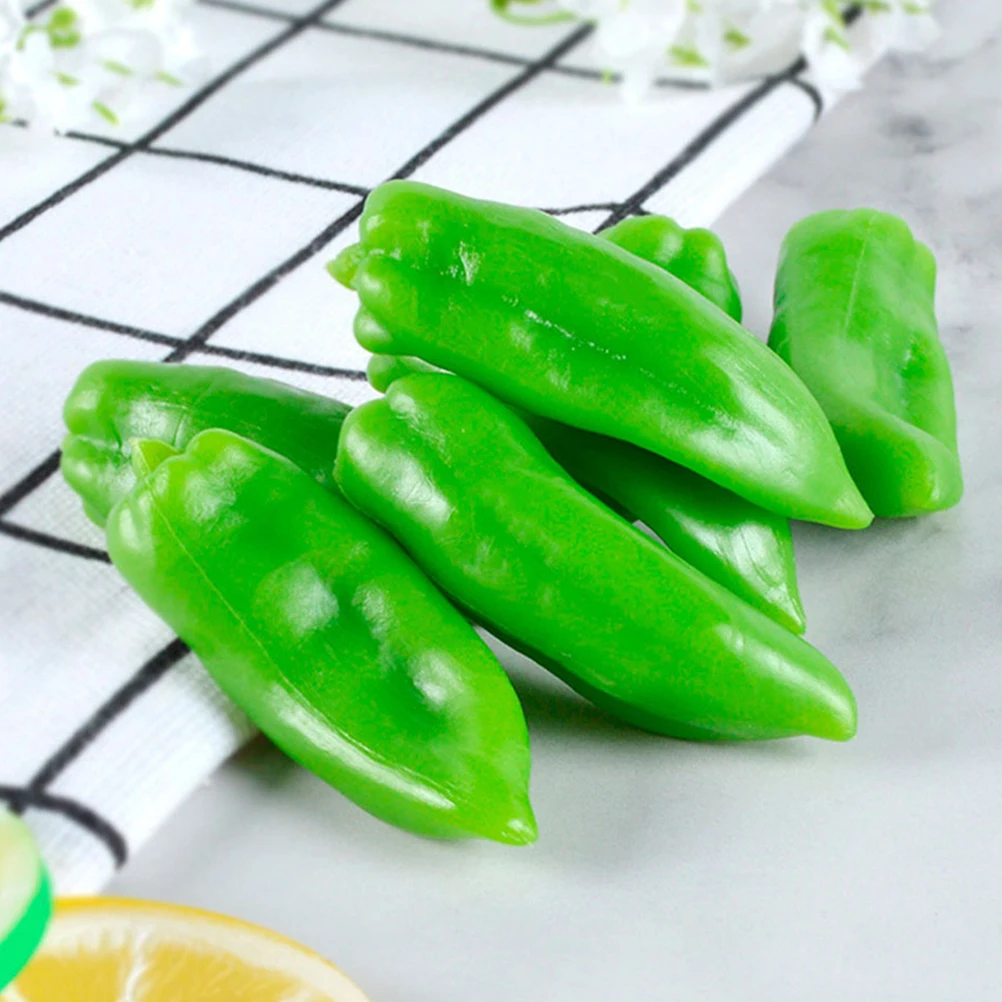 12 Pcs Artificial Pepper Chili Play Food Vegetable Cook off Party Decoration Peppers Model Simulated Vegetables
12 Pcs Artificial Pepper Chili Play Food Vegetable Cook off Party Decoration Peppers Model Simulated Vegetables