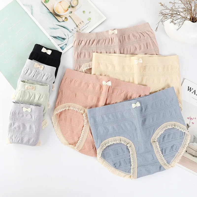 【plus-Sized plus Size】Japanese Style Seamless Underwear Women Mid-Waist Comfortable Breathable Cotton Crotch Girls' Briefs
【plus-Sized plus Size】Japanese Style Seamless Underwear Women Mid-Waist Comfortable Breathable Cotton Crotch Girls' Briefs