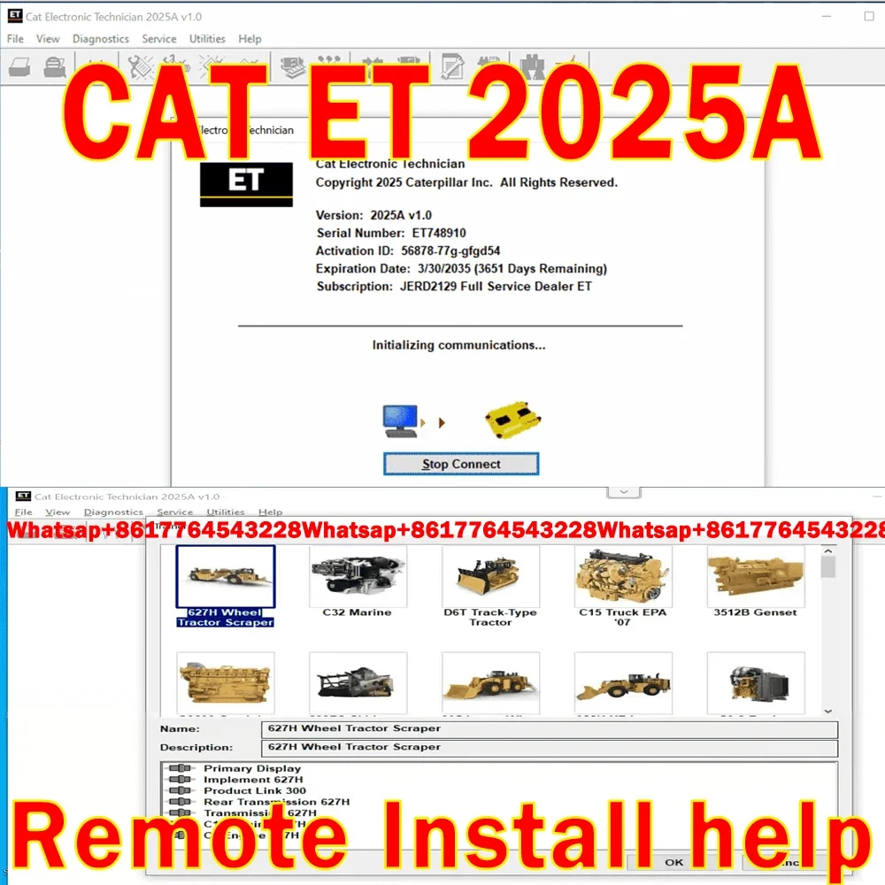 for Red Caterpillar Cat ET 2025A Electronic Technician Diagnostic for Engines ECM Parameters Codes Flash Live Data Monitoring
for Red Caterpillar Cat ET 2025A Electronic Technician Diagnostic for Engines ECM Parameters Codes Flash Live Data Monitoring