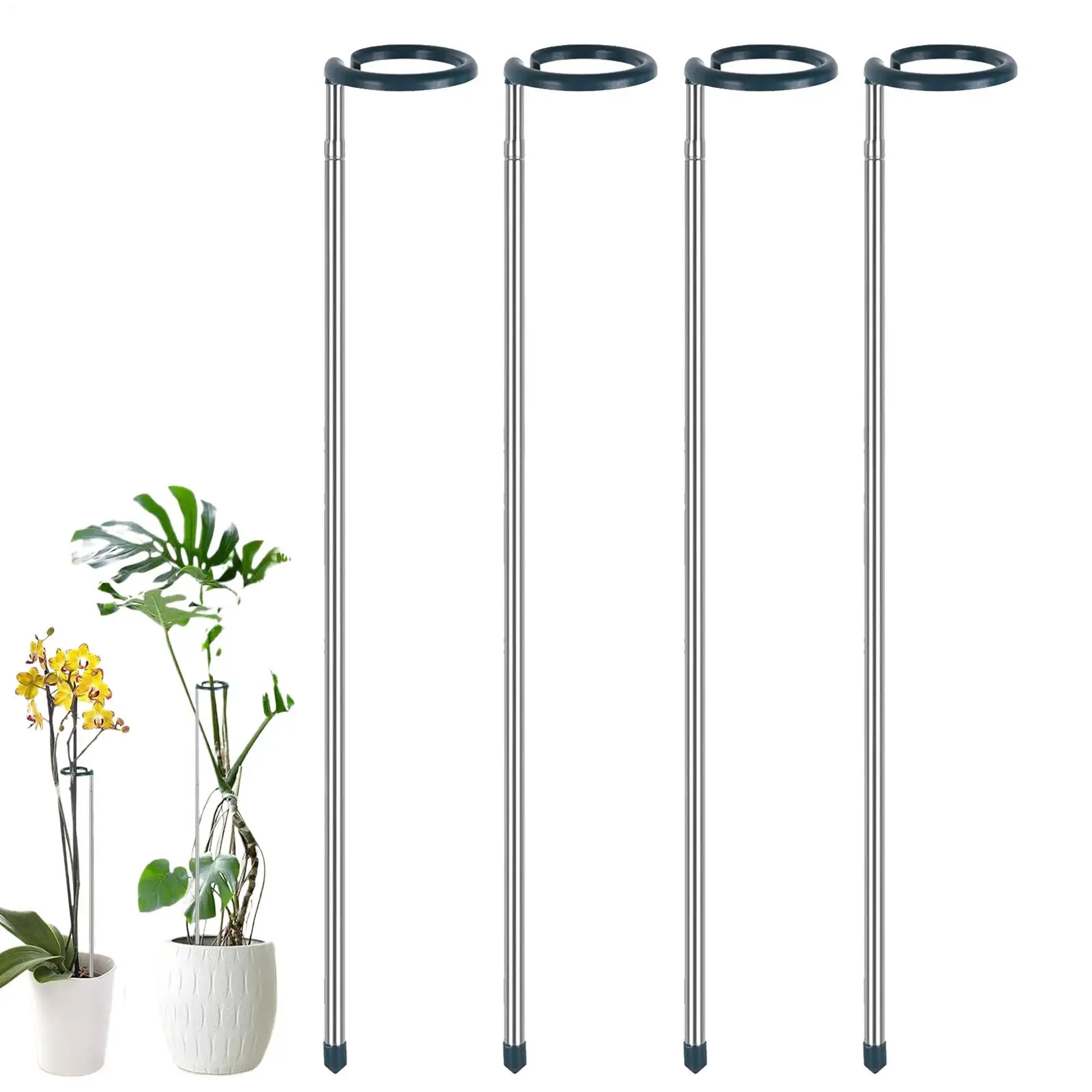 Plant Stem Support Extendable Plant Stakes 4 Pieces Reusable Weather Resistant Gardening Accessories For Monstera Potted Tomato
Plant Stem Support Extendable Plant Stakes 4 Pieces Reusable Weather Resistant Gardening Accessories For Monstera Potted Tomato