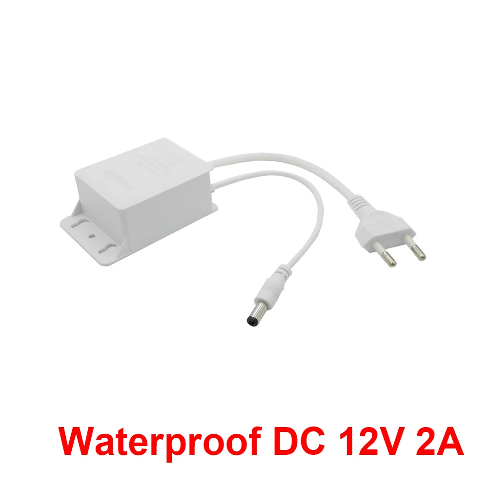 Waterproof DC12V 2A EU US Power Adapter Supply For CCTV Security Surveillance AHD Camera NVR DVR Input AC100V-240V 5.5mm*2.1mm
Waterproof DC12V 2A EU US Power Adapter Supply For CCTV Security Surveillance AHD Camera NVR DVR Input AC100V-240V 5.5mm*2.1mm