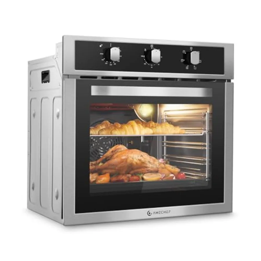 24 inch Electric Wall Oven 2200W Single Wall Oven with 6 Cooking Modes 2.5 Cu.Ft. Convection Oven Mechanical Knobs Control Stai
24 inch Electric Wall Oven 2200W Single Wall Oven with 6 Cooking Modes 2.5 Cu.Ft. Convection Oven Mechanical Knobs Control Stai