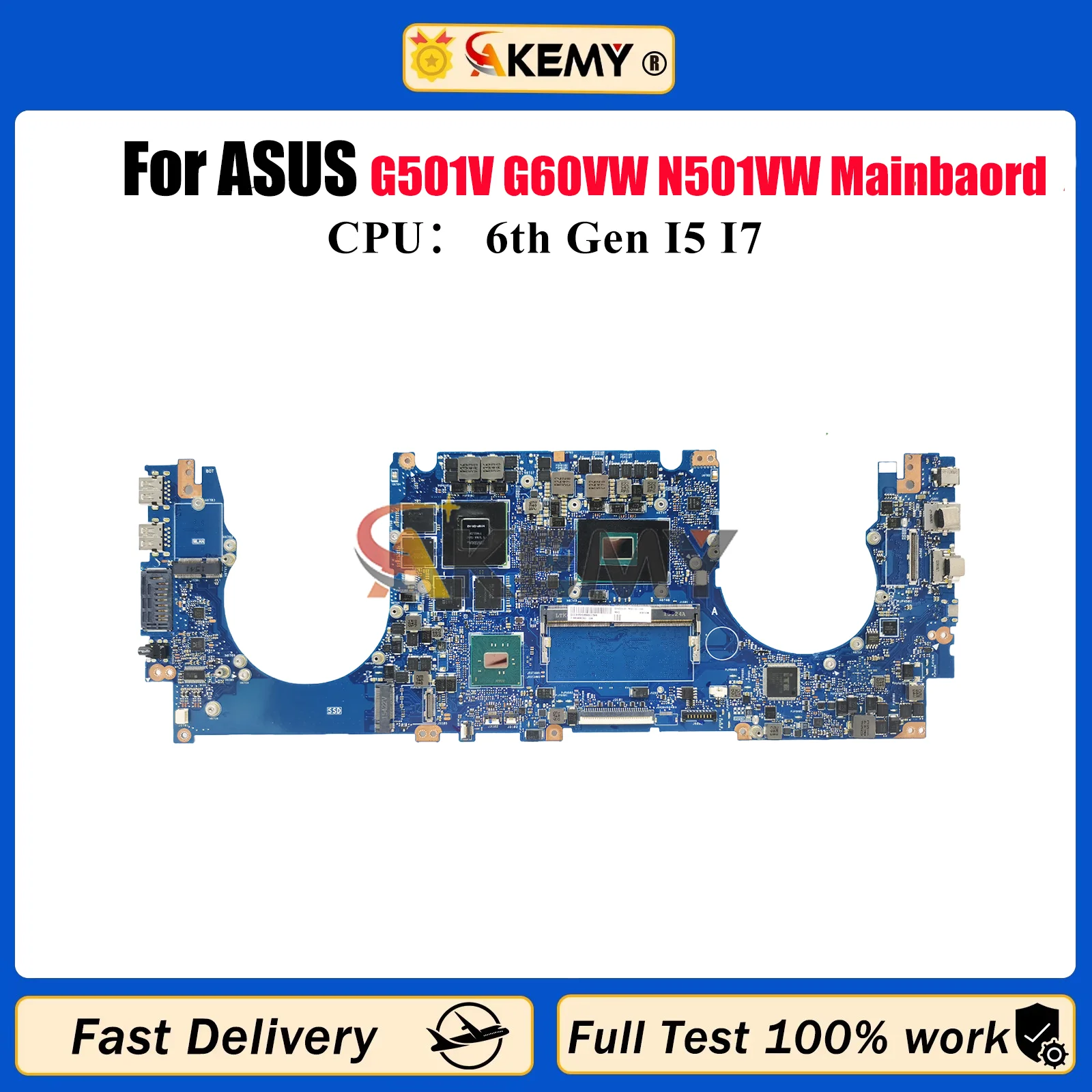 N501VW Laptop Motherboard For ASUS ROG N501V G501V N501VW Notebook Mainboard With I5 I7 CPU 100% tests OK fast shipping stk
N501VW Laptop Motherboard For ASUS ROG N501V G501V N501VW Notebook Mainboard With I5 I7 CPU 100% tests OK fast shipping stk
