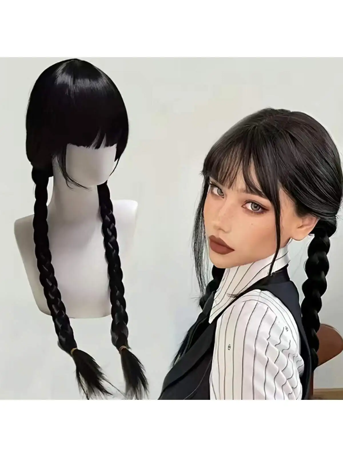 1pc Cosplay Wigs Black Double Twist Braid Wigs Synthetic Hair Replacement Wigs For Party Costume Accessories
1pc Cosplay Wigs Black Double Twist Braid Wigs Synthetic Hair Replacement Wigs For Party Costume Accessories