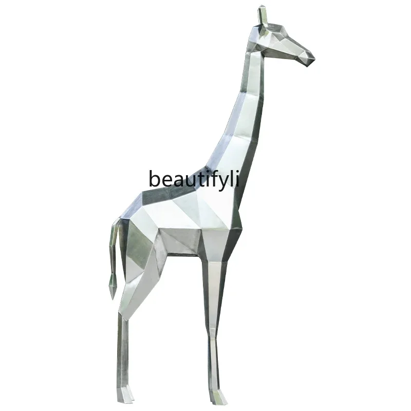 Stainless Steel Outdoor Sculpture Artwork Large Floor Ornaments Abstract Animal Art Device
Stainless Steel Outdoor Sculpture Artwork Large Floor Ornaments Abstract Animal Art Device