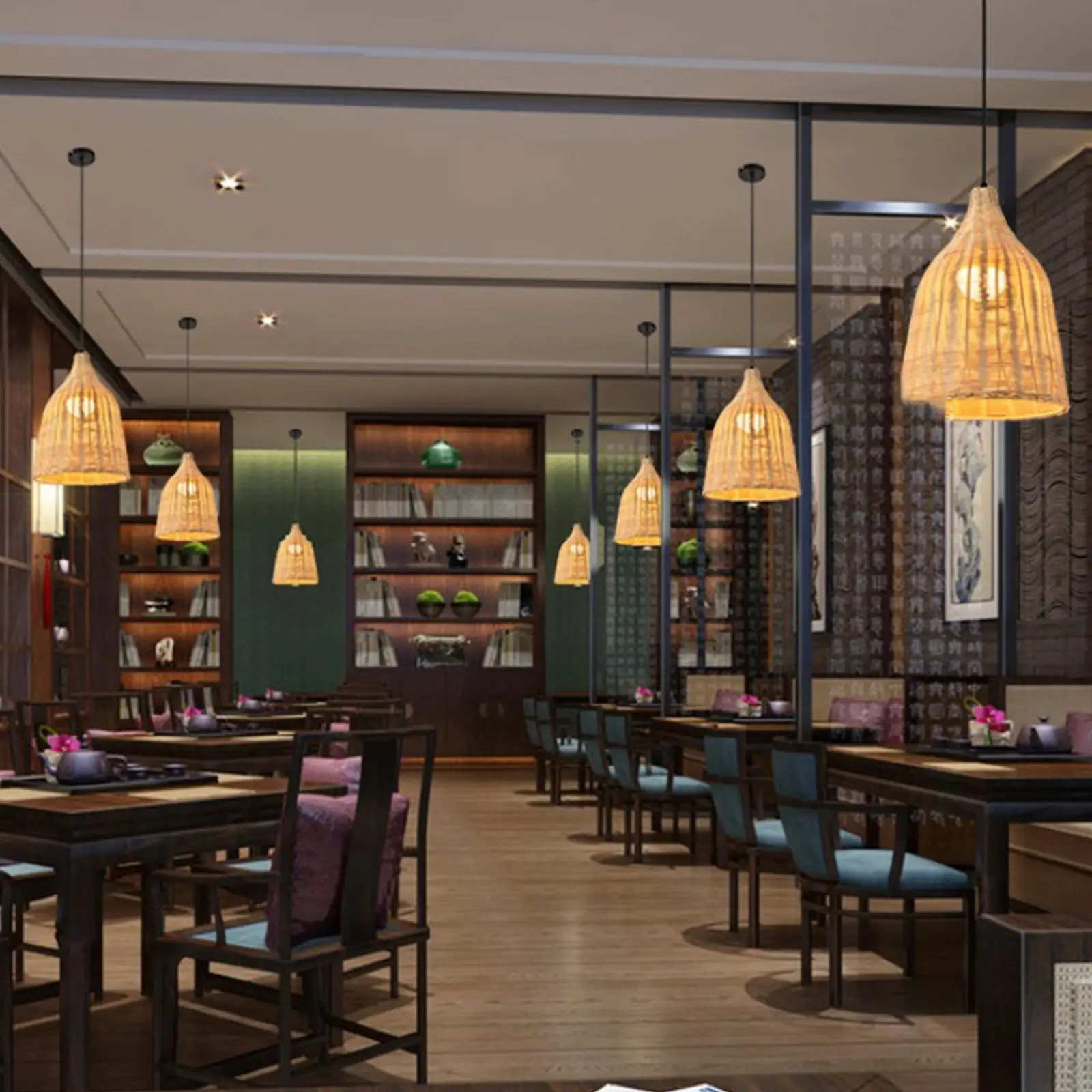 Rattan Pendant Lamp Retro LED Chandelier Hanging Light Ceiling Lighting Fixture for Dining Room Bedroom Restaurant Cafe Bar
Rattan Pendant Lamp Retro LED Chandelier Hanging Light Ceiling Lighting Fixture for Dining Room Bedroom Restaurant Cafe Bar