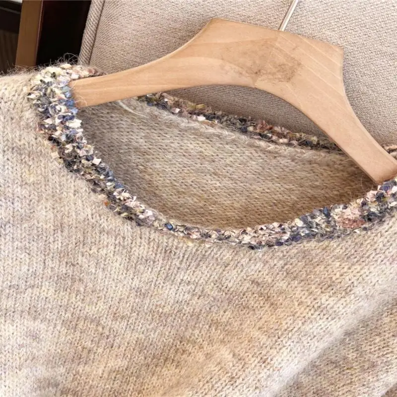 Women's Sweater Autumn Winter Women Knitwear Vintage Round Neck Loose Fit Pullover Casual Oversized Tops knitted shirt outerwear
Women's Sweater Autumn Winter Women Knitwear Vintage Round Neck Loose Fit Pullover Casual Oversized Tops knitted shirt outerwear