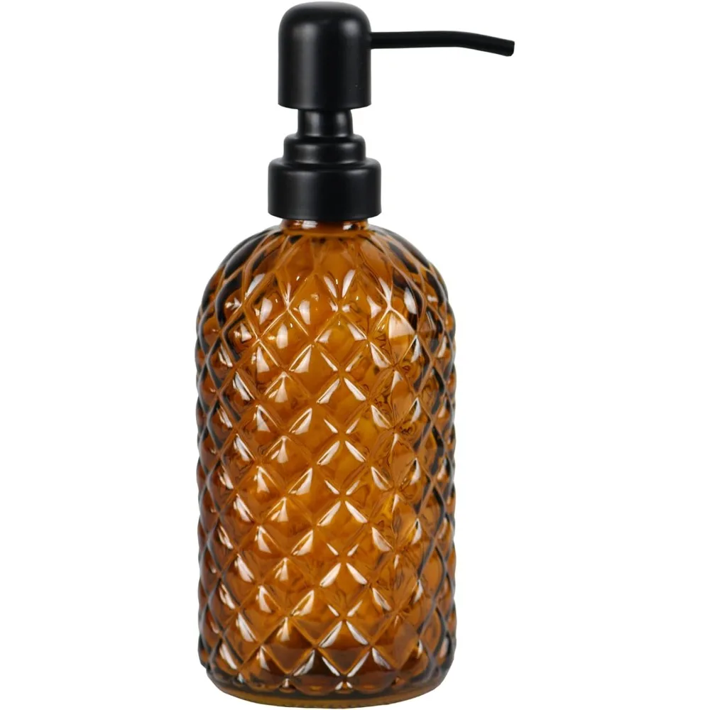 12 oz glass soap dispenser with 304 black rust resistant stainless steel pump, kitchen, bathroom, farmhouse
12 oz glass soap dispenser with 304 black rust resistant stainless steel pump, kitchen, bathroom, farmhouse