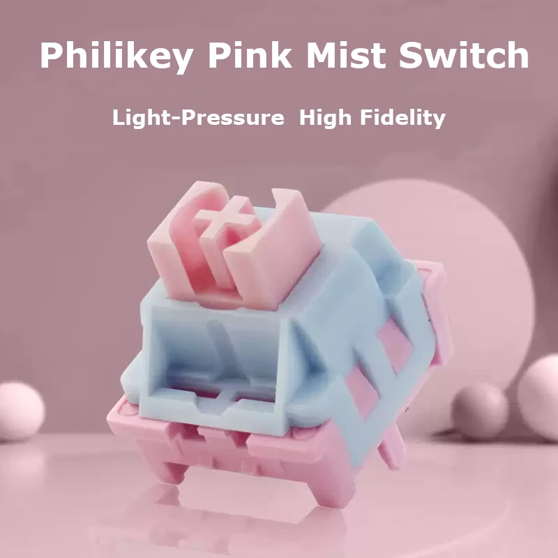 Philikey Pink Linear Switch Light-pressure For Mechanical Keyboard Dust Wall Stem Hot-Swap For Gaming Custom Keyboard
Philikey Pink Linear Switch Light-pressure For Mechanical Keyboard Dust Wall Stem Hot-Swap For Gaming Custom Keyboard
