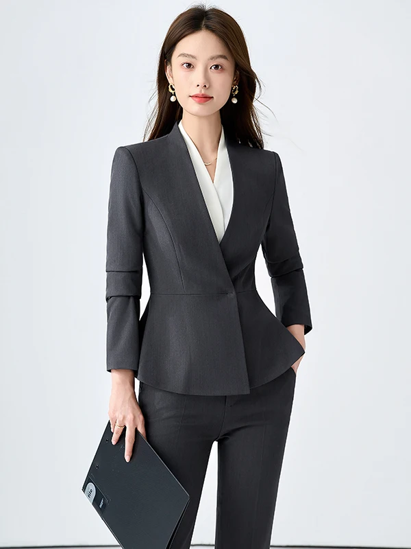 Black Sleeveless Formal Jacket Women's High-End Professional Work Uniform Hotel Front Desk Staff Clothing Elegant Business Set
Black Sleeveless Formal Jacket Women's High-End Professional Work Uniform Hotel Front Desk Staff Clothing Elegant Business Set