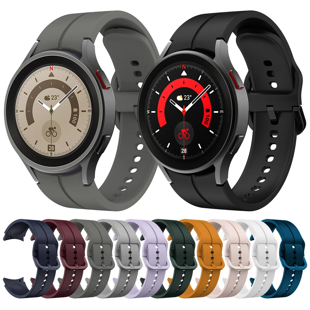 Wristband For Samsung Galaxy Watch 5 Pro Sport Strap Watch5 44mm 40mm/Watch 4 Classic 46mm 42mm Silicone Band Watchband Bracelet
Wristband For Samsung Galaxy Watch 5 Pro Sport Strap Watch5 44mm 40mm/Watch 4 Classic 46mm 42mm Silicone Band Watchband Bracelet