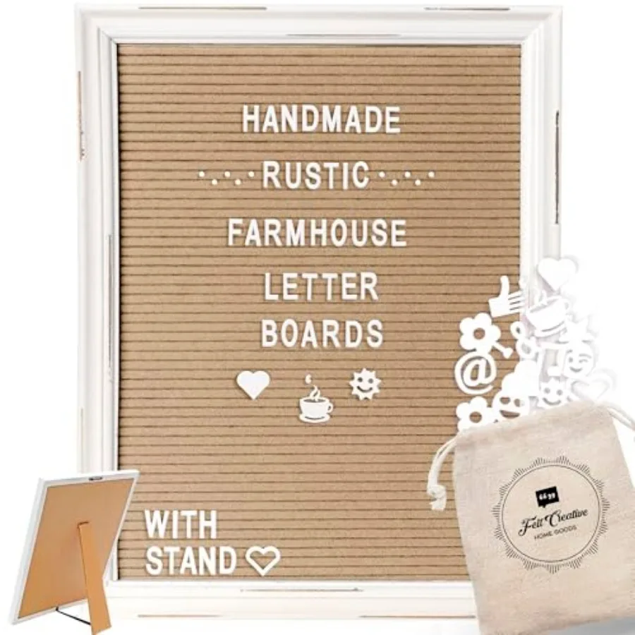 Felt Letter Board Back to School Sign with Rustic Wood White Frame - Farmhouse Letter Board Sign with Stand - Baby Announcement
Felt Letter Board Back to School Sign with Rustic Wood White Frame - Farmhouse Letter Board Sign with Stand - Baby Announcement