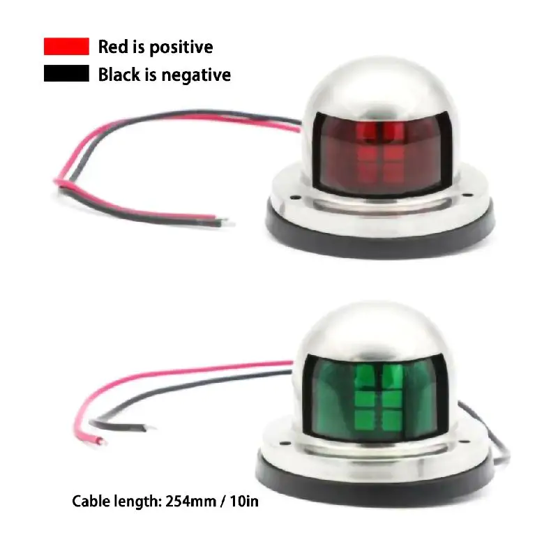 1Pcs 12V ABS Waterproof Bow LED Navigation Lights Red Green Boat Marine Indicator Spot Light Marine Boat Yacht Sailing Light
1Pcs 12V ABS Waterproof Bow LED Navigation Lights Red Green Boat Marine Indicator Spot Light Marine Boat Yacht Sailing Light