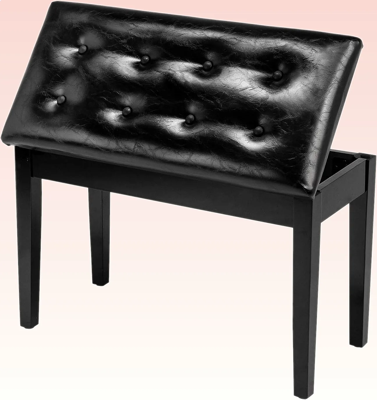 Bonnlo Wooden Double Piano Bench with Storage Thick Cushion Faux Leather Duet Stool Black
Bonnlo Wooden Double Piano Bench with Storage Thick Cushion Faux Leather Duet Stool Black
