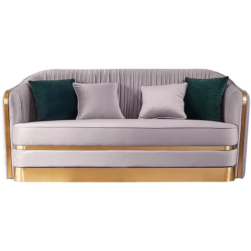 American light luxury fabric sofa combination Italian simple fabric sofa two or three people living room furniture
American light luxury fabric sofa combination Italian simple fabric sofa two or three people living room furniture