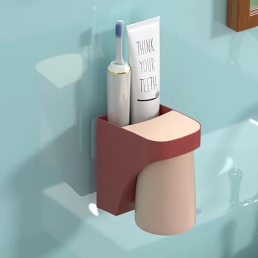 2 in 1 Toothbrush Holder, for Dad Mom and Son/Daughter in Bathroom Magnetic Cup, Wall Mounted, Drill-Free, Electric Toothbrushe
2 in 1 Toothbrush Holder, for Dad Mom and Son/Daughter in Bathroom Magnetic Cup, Wall Mounted, Drill-Free, Electric Toothbrushe