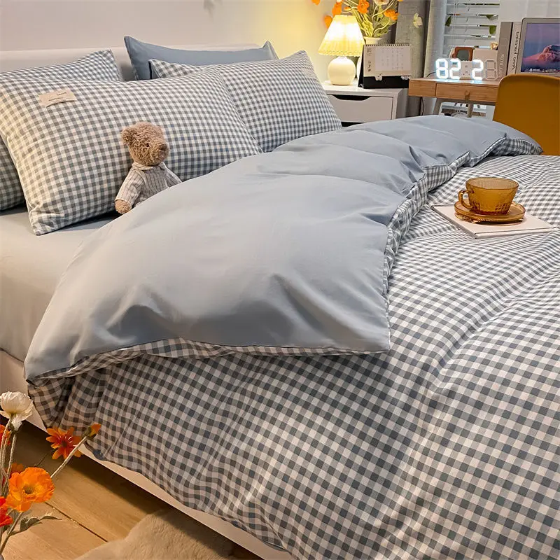 Four-Piece Bed Sheet Quilt Cover, 100% Cotton, Monochromatic, Home Textile Kit, Dormitory, Large Size, 220x240
Four-Piece Bed Sheet Quilt Cover, 100% Cotton, Monochromatic, Home Textile Kit, Dormitory, Large Size, 220x240