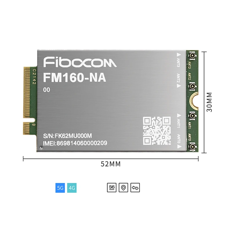 New Original Fibocom FM160-NA M.2 5G Module NR Sub 6 For North America Compatible FM150
New Original Fibocom FM160-NA M.2 5G Module NR Sub 6 For North America Compatible FM150
