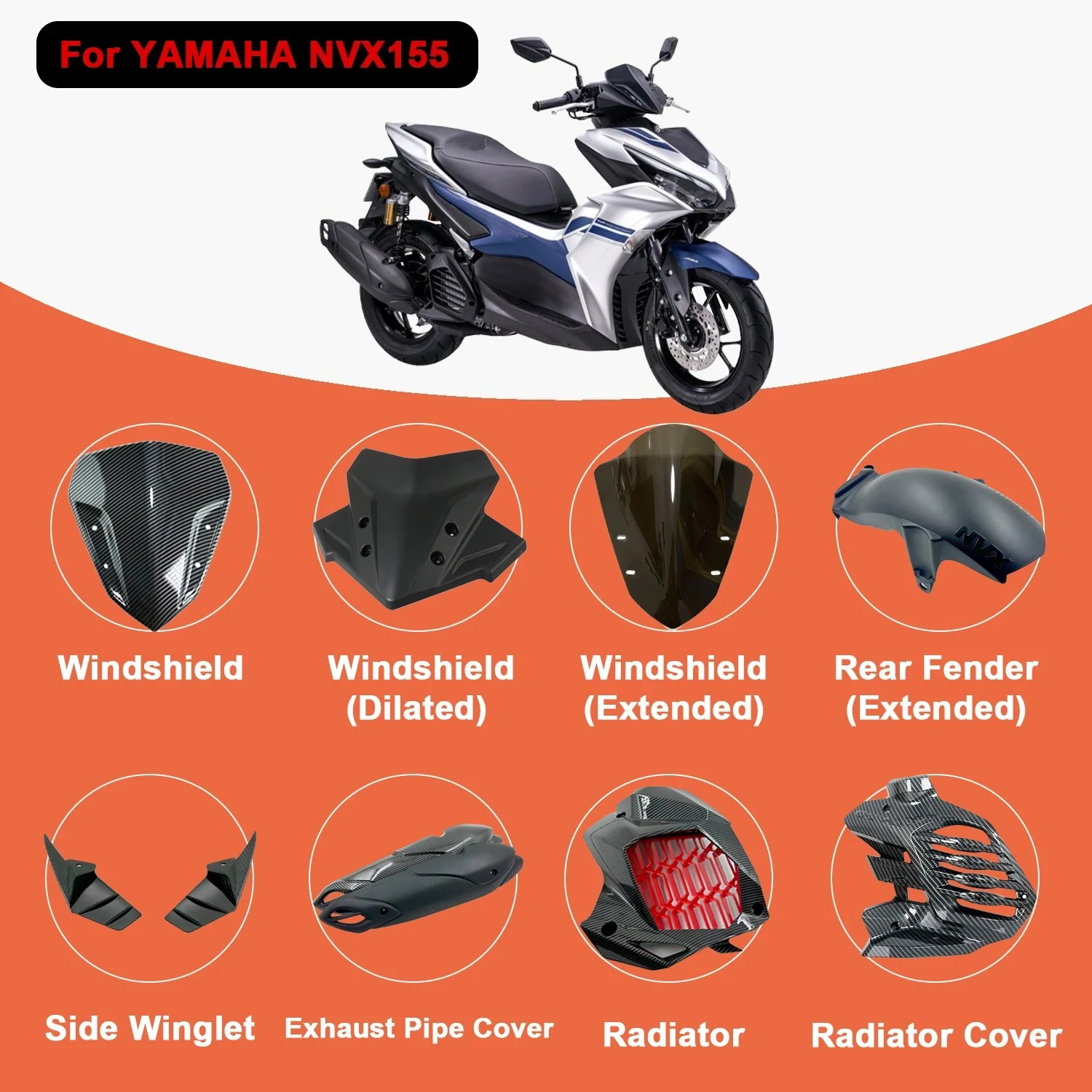 For YAMAHA NVX155 Accessories NVX155 Accessories Motorcycle Accessories YAMAHA decoration
For YAMAHA NVX155 Accessories NVX155 Accessories Motorcycle Accessories YAMAHA decoration