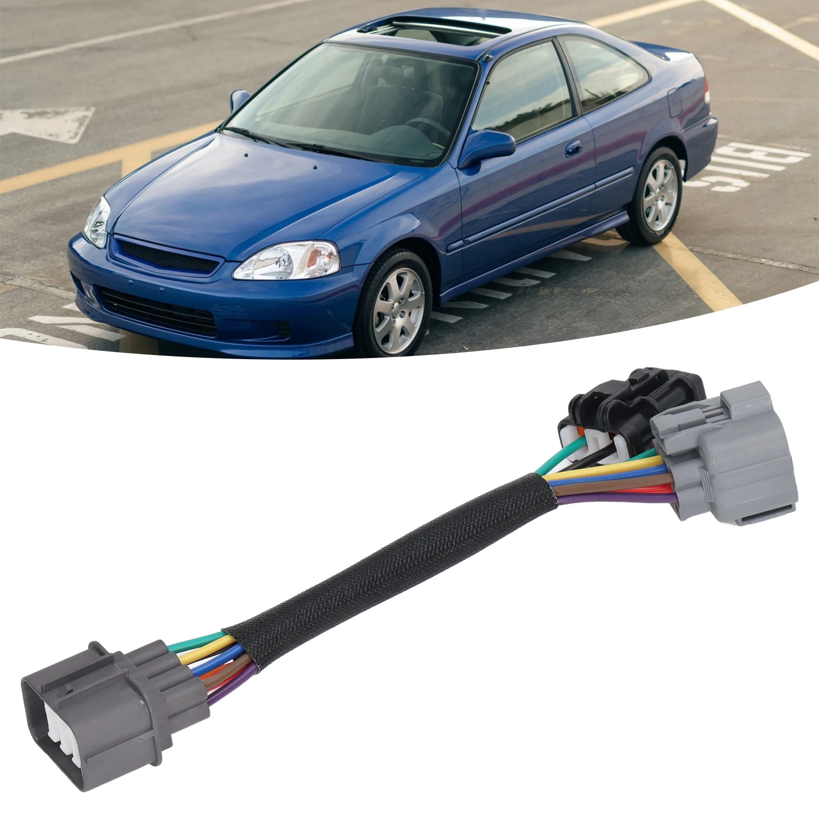 OBD2 to OBD1 8 Pin Distributor Adapter Harness C154 A002 Replacement for Civic 1999‑2000
OBD2 to OBD1 8 Pin Distributor Adapter Harness C154 A002 Replacement for Civic 1999‑2000
