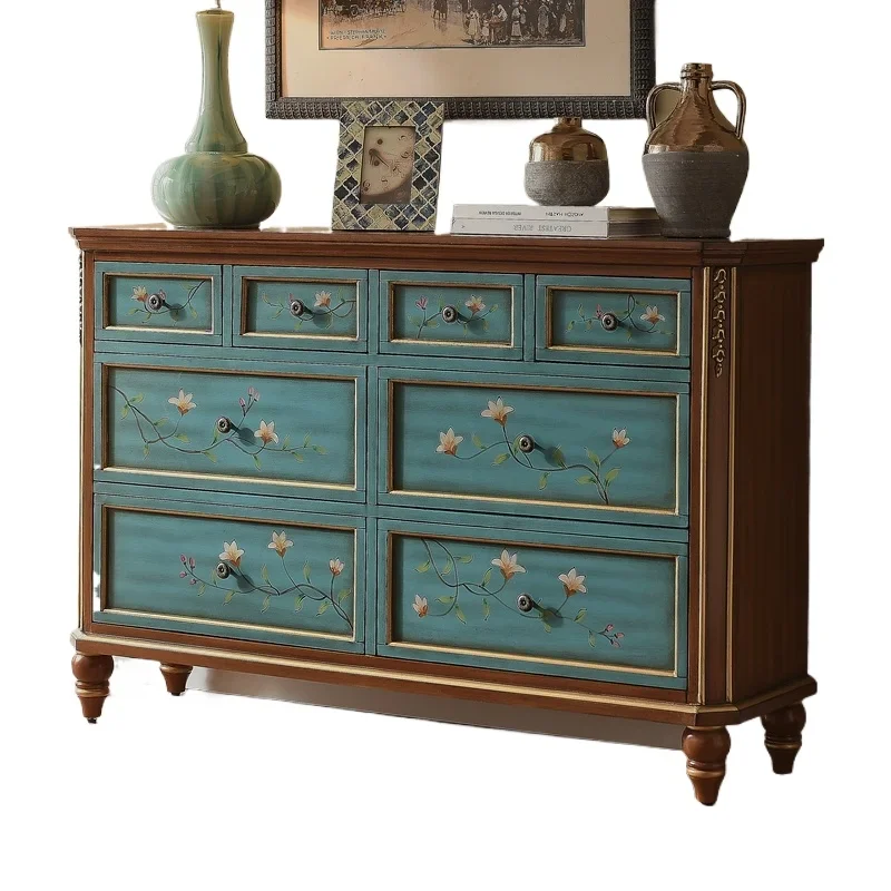Entrance Eight Bucket Cabinet Solid Wood European Drawer Decorative Cabinet Retro European Storage Finishing Light Luxury
Entrance Eight Bucket Cabinet Solid Wood European Drawer Decorative Cabinet Retro European Storage Finishing Light Luxury