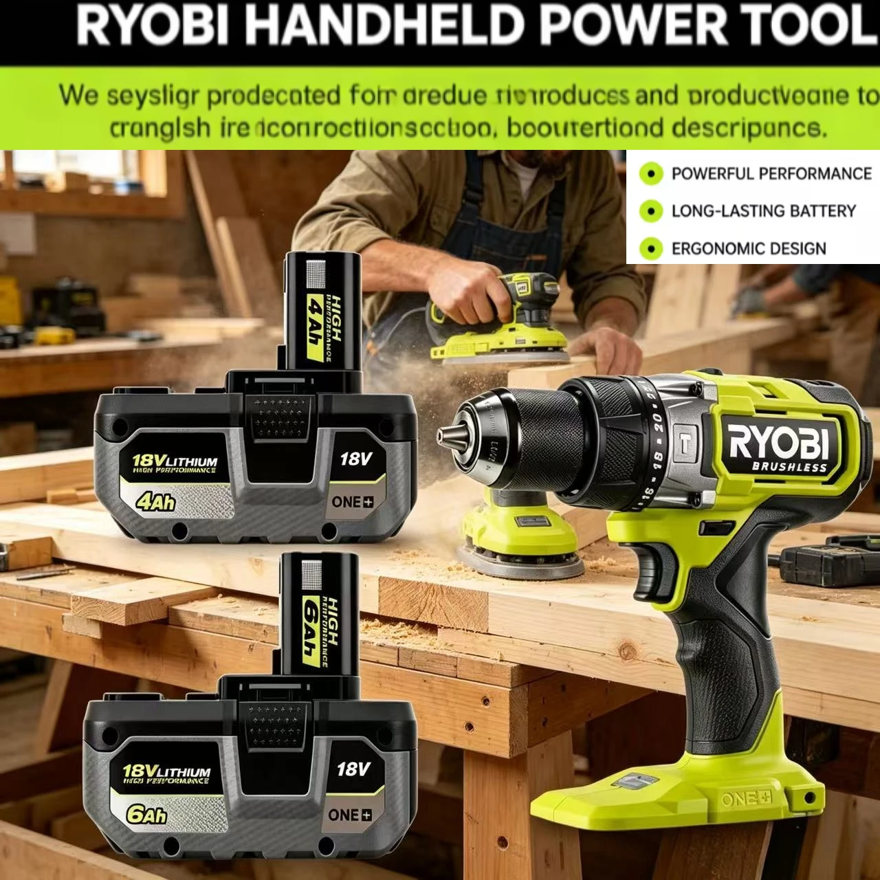 RYOBI ONE Plus P108 18V rechargeable battery, durable power source perfectly fitting P104 P107 RB18L50 RB18L20 handheld tools
RYOBI ONE Plus P108 18V rechargeable battery, durable power source perfectly fitting P104 P107 RB18L50 RB18L20 handheld tools
