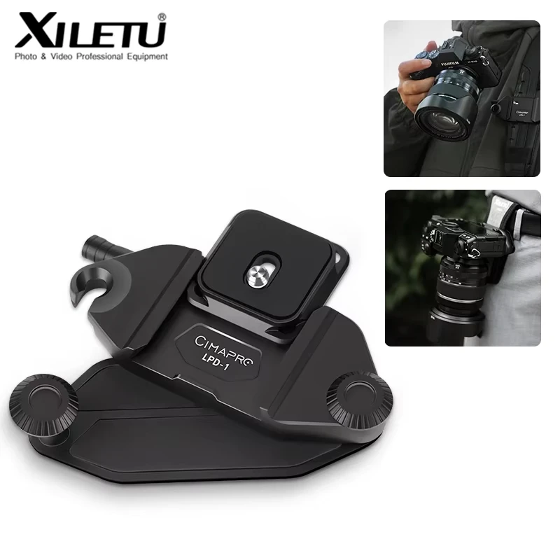 XILETU LPD-1 Backpack Camera Clip Universal Arca Swiss Quick Release Plate for DSLR Sony Nikon Camera Hassle-Frelpd
XILETU LPD-1 Backpack Camera Clip Universal Arca Swiss Quick Release Plate for DSLR Sony Nikon Camera Hassle-Frelpd