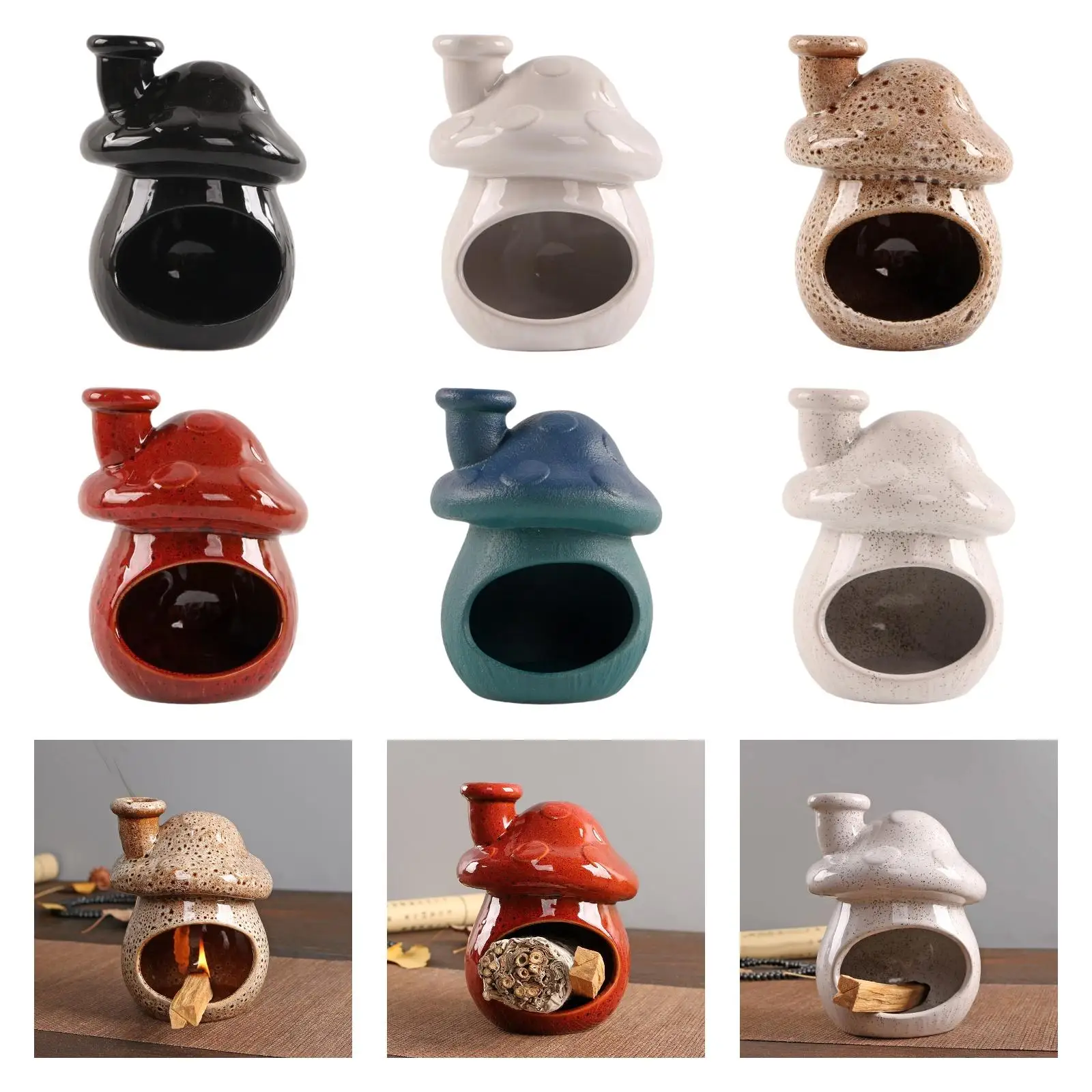 Incense Burner Incense Holder Versatile Unique Warmer Desktop Ornament Sage
Incense Burner Incense Holder Versatile Unique Warmer Desktop Ornament Sage