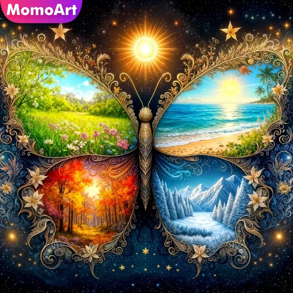Momoart New Arrival Diamond Embroidery Four Seasons Landscape Painting Butterfly DIY Diamond Mosaic Picture Rhinestones Wall Art
Momoart New Arrival Diamond Embroidery Four Seasons Landscape Painting Butterfly DIY Diamond Mosaic Picture Rhinestones Wall Art