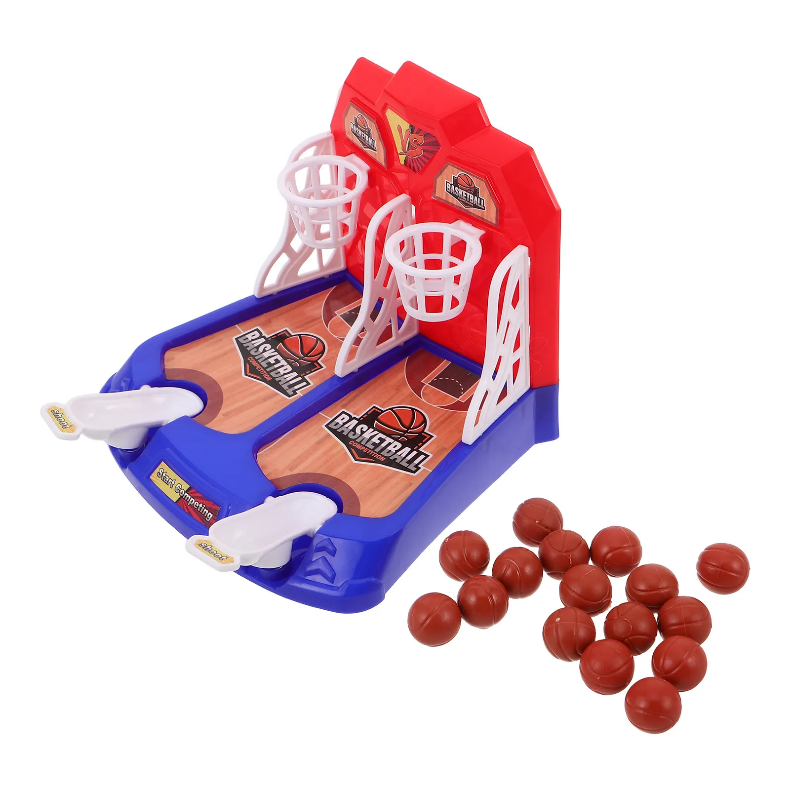 1Set Desktop Basketball Machine: Mini Basketball Hoop Finger Game for Office Desk Top Table Fun with Balls Red
1Set Desktop Basketball Machine: Mini Basketball Hoop Finger Game for Office Desk Top Table Fun with Balls Red
