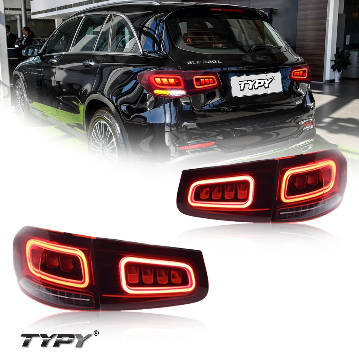 TYPY New LED Tail Light Upgrade Modified Full Tail Light Auto Parts For Benz GLC 2016-2019 Dynamic Turn Signal
TYPY New LED Tail Light Upgrade Modified Full Tail Light Auto Parts For Benz GLC 2016-2019 Dynamic Turn Signal
