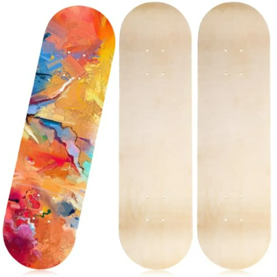 Blank Skateboard Decks Bulk for Painting 28 x 8 Inch 7-Layer Maple Double Tail Plain Skateboard Decks for Replacement and Art P
Blank Skateboard Decks Bulk for Painting 28 x 8 Inch 7-Layer Maple Double Tail Plain Skateboard Decks for Replacement and Art P