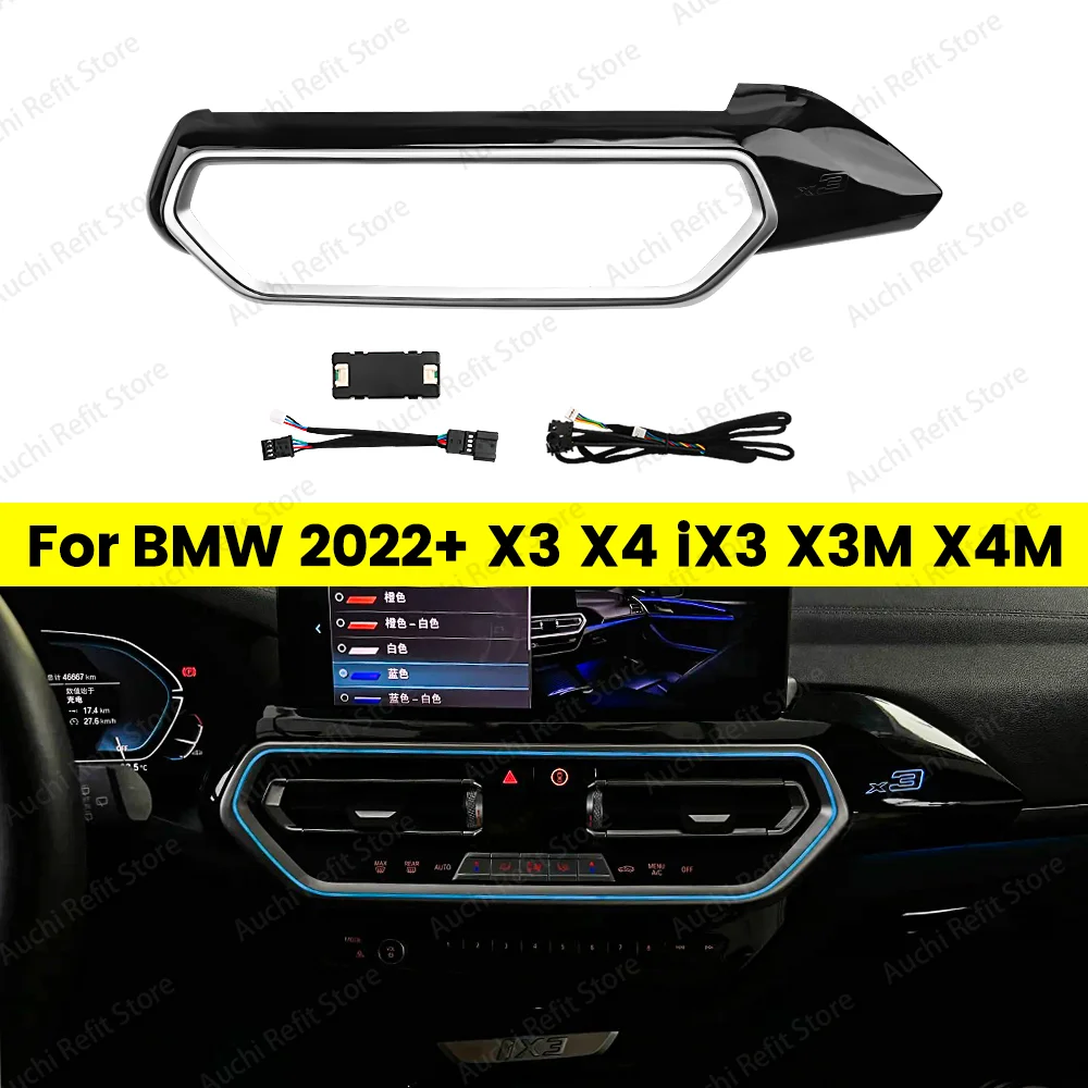11 Colour Car LED Console Air Outlet Ambient Lights For BMW X3 X4 G01 G02 IX3 X3M X4M Auto Center Vents Decorative Lamp
11 Colour Car LED Console Air Outlet Ambient Lights For BMW X3 X4 G01 G02 IX3 X3M X4M Auto Center Vents Decorative Lamp