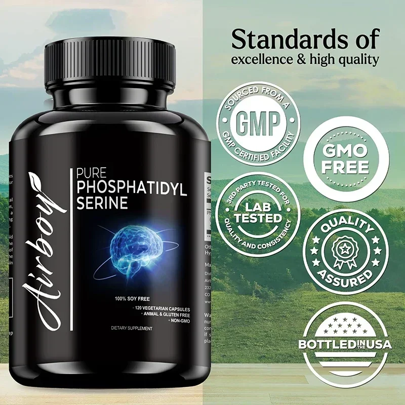Phosphatidylserine Supplement - Supports Brain Health, Improves Focus and Cognitive Function, and Relieves FatigueSupplements
Phosphatidylserine Supplement - Supports Brain Health, Improves Focus and Cognitive Function, and Relieves FatigueSupplements