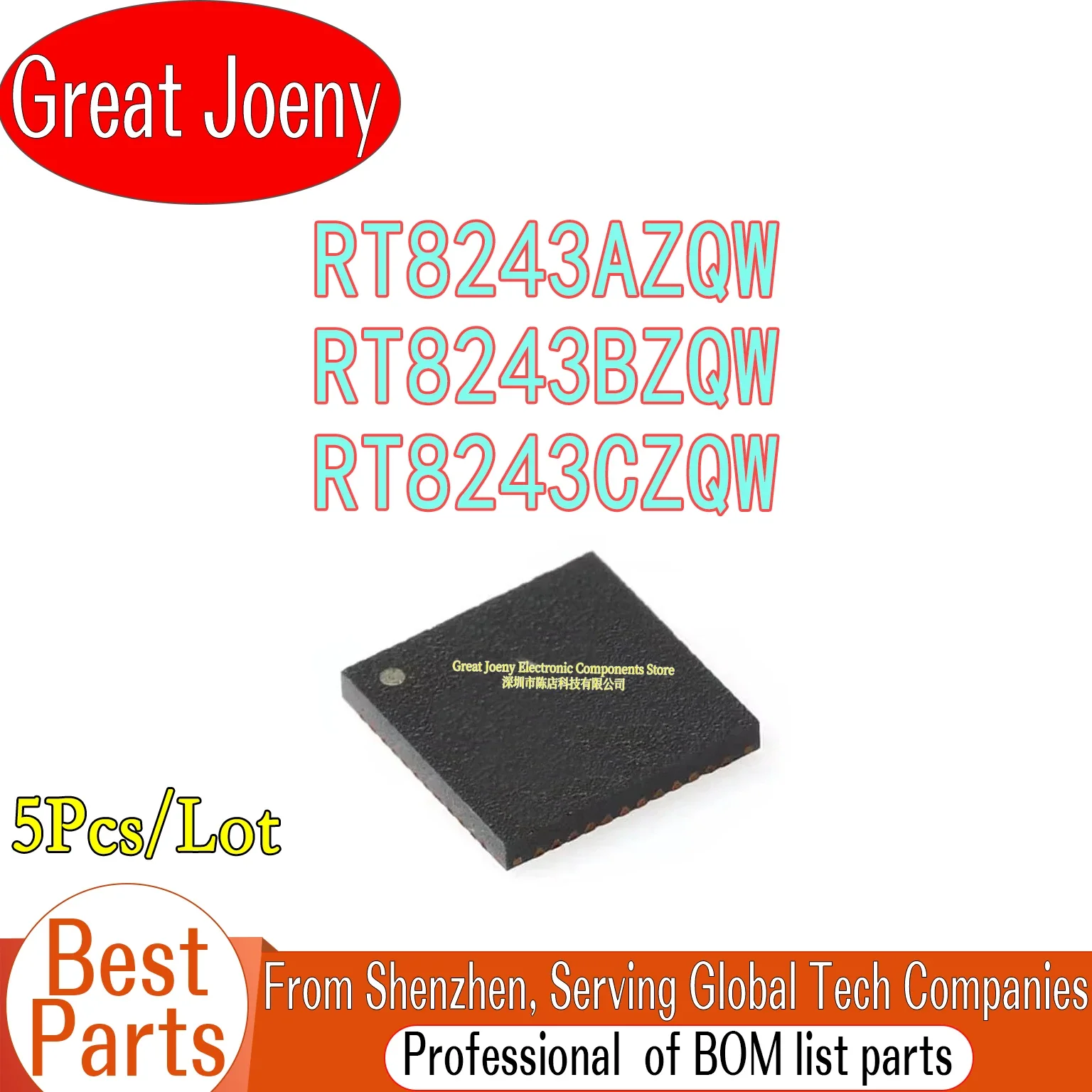 (5piece) RT8243A RT8243AZQW ( 8A EE 8A .. ) RT8243B RT8243BZQW ( 7A EC 7A .. ) RT8243CZQW RT8243C ( OB EA OB .. ) QFN-20 Chipset
(5piece) RT8243A RT8243AZQW ( 8A EE 8A .. ) RT8243B RT8243BZQW ( 7A EC 7A .. ) RT8243CZQW RT8243C ( OB EA OB .. ) QFN-20 Chipset
