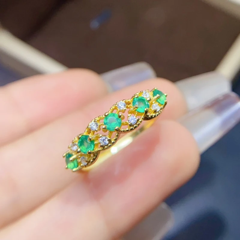 Natural emerald Rings for women silver 925 jewelry luxury gem stones 18k gold plated free shiping items adjustable Rings
Natural emerald Rings for women silver 925 jewelry luxury gem stones 18k gold plated free shiping items adjustable Rings
